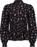 Poplin Smocking Blouse - Petals