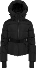 Emily Down Belt Jacket - Black