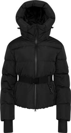 Emily Down Belt Jacket - Black