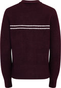 Lisa Stitch Pocket Cardigan - Wine