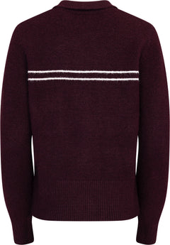 Lisa Stitch Pocket Cardigan - Wine