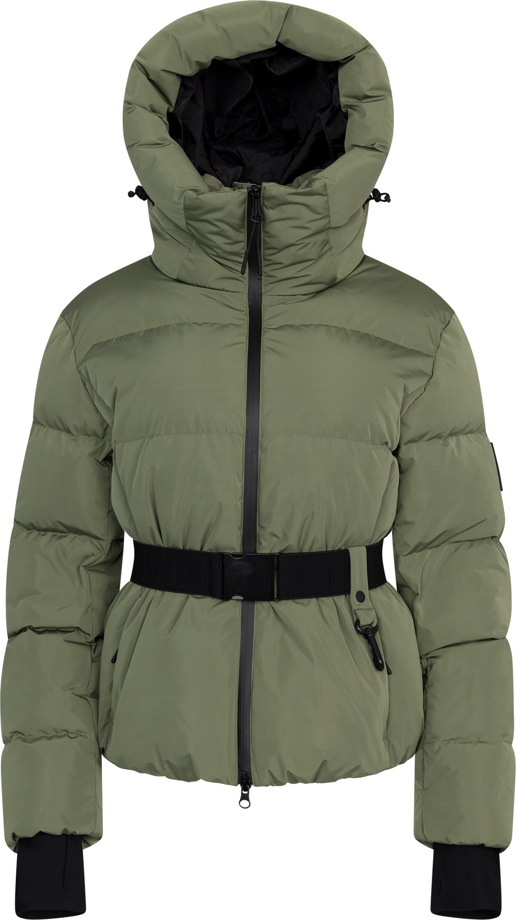 Emily Down Belt Jacket - Green