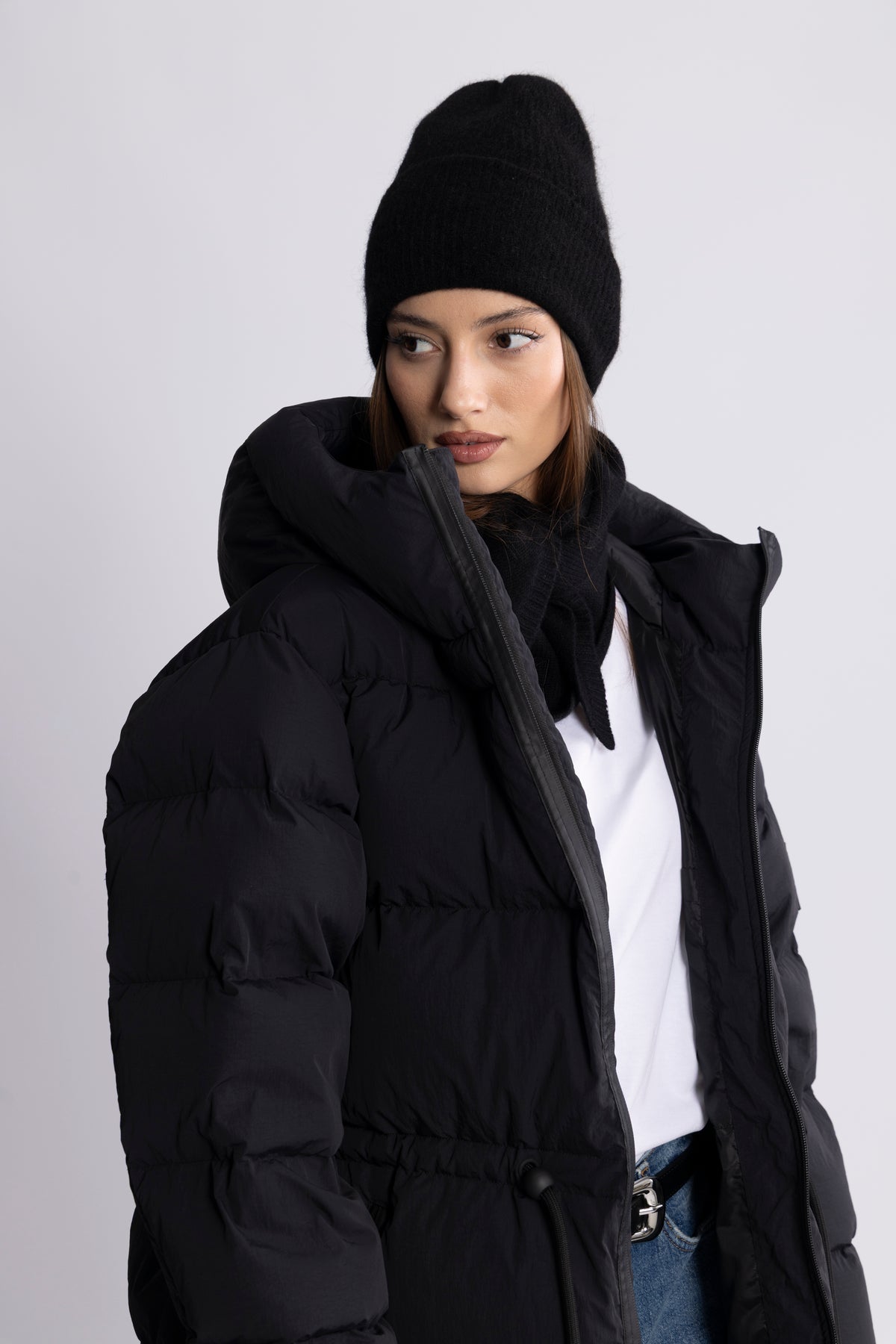 Pernille Down Puffer Jacket - Black