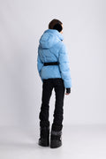 Emily Down Belt Jacket - Lt Blue
