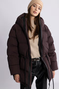 Pernille Down Puffer Jacket - Brown