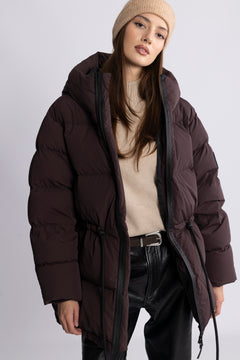 Pernille Down Puffer Jacket - Brown