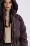 Pernille Down Puffer Jacket - Brown
