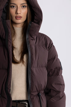 Pernille Down Puffer Jacket - Brown