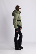 Emily Down Belt Jacket - Green