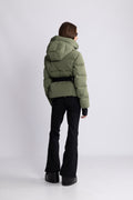 Emily Down Belt Jacket - Green