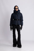 Emily Down Belt Jacket - Navy