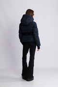 Emily Down Belt Jacket - Navy