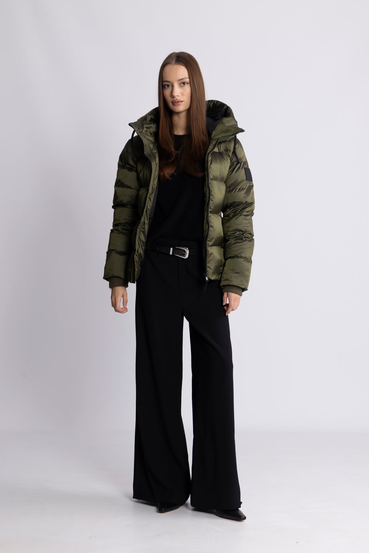 Maud Puff Jacket - Olive