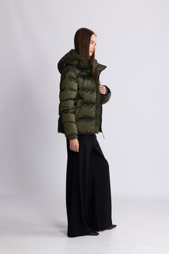 Maud Puff Jacket - Olive
