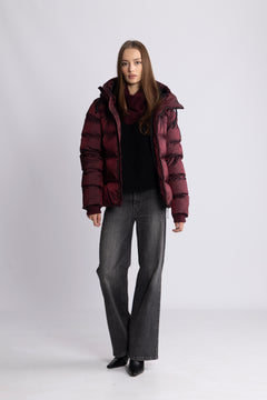 Maud Puff Jacket - Burgundy