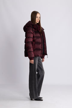 Maud Puff Jacket - Burgundy