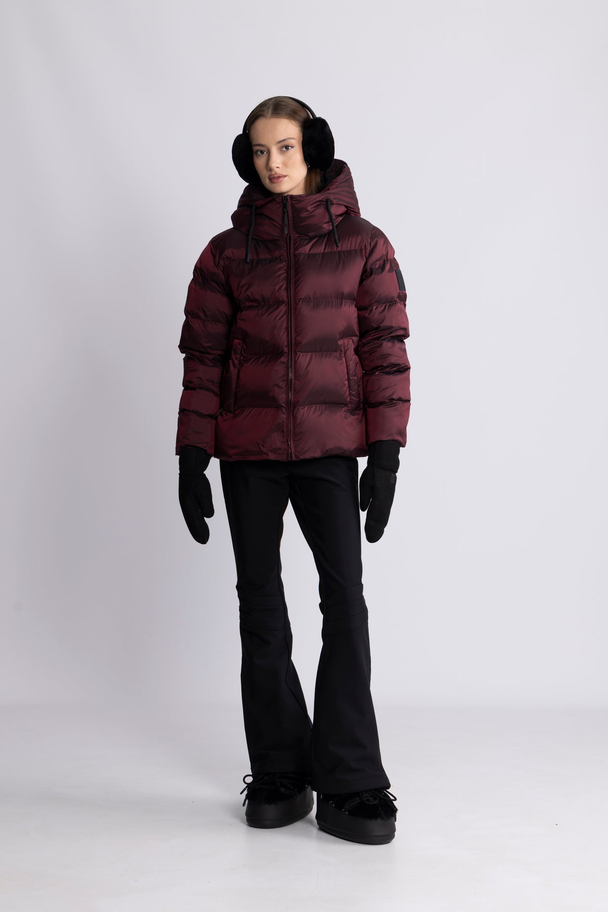 Maud Puff Jacket - Burgundy