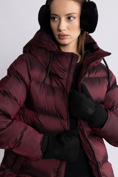 Maud Puff Jacket - Burgundy