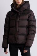 Angelika Down Puffer Jacket - Brown