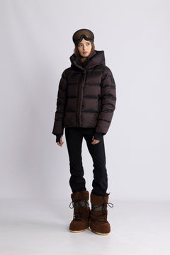 Angelika Down Jacket - Dark Brown