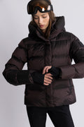 Angelika Down Puffer Jacket - Brown