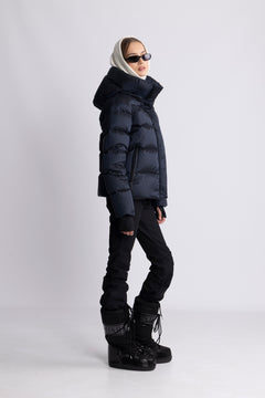 Angelika Down Puffer Jacket - Navy