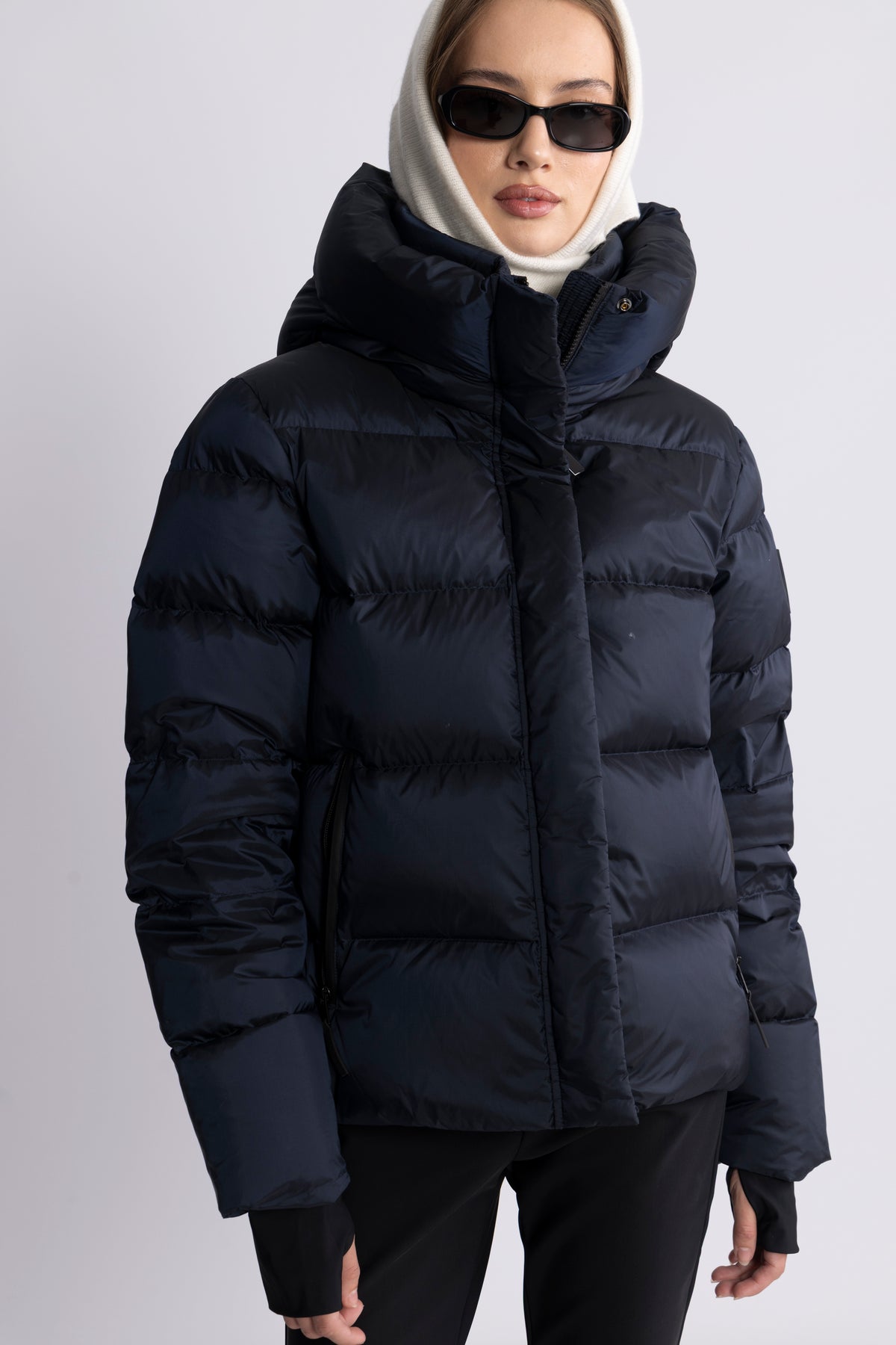 Angelika Down Puffer Jacket - Navy