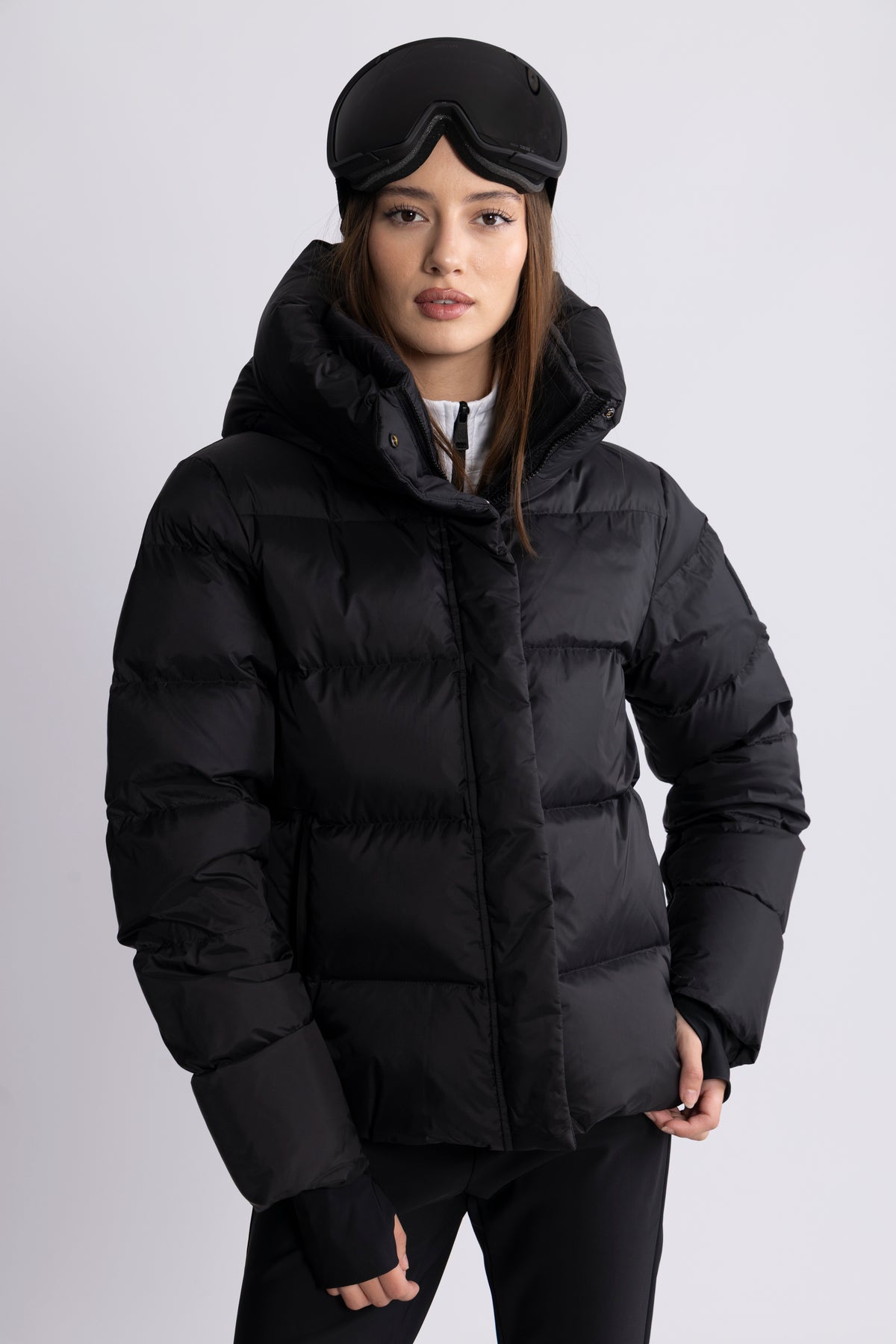 Angelika Down Puffer Jacket - Black