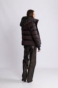 Angelika Down Puffer Jacket - Brown