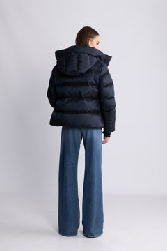 Angelika Down Puffer Jacket - Navy