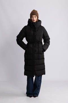 Sophie Long Down Coat - Black