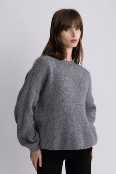 Mimi Ls Knit - Grey