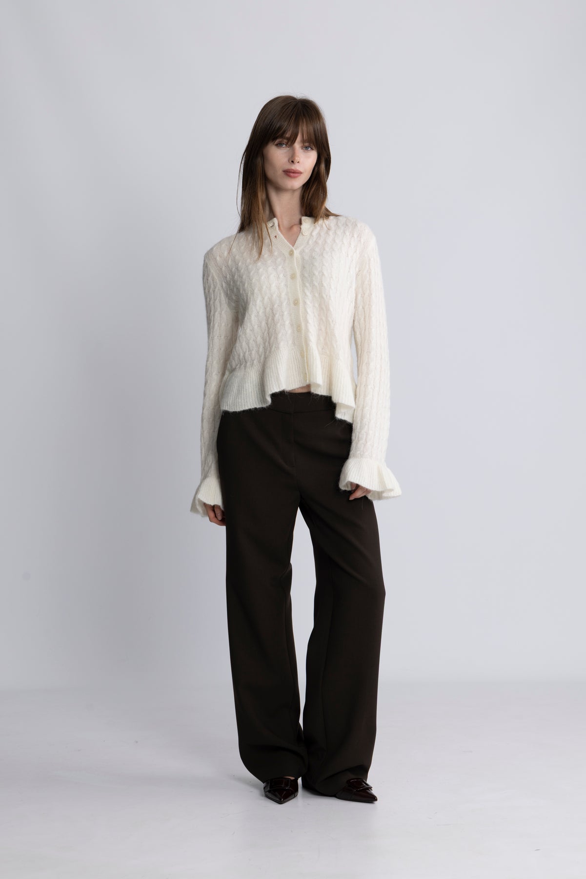 Yasnuma Ls Knit Cardigan - Birch