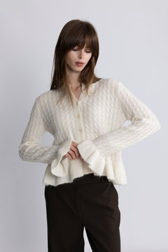 Yasnuma Ls Knit Cardigan - Birch