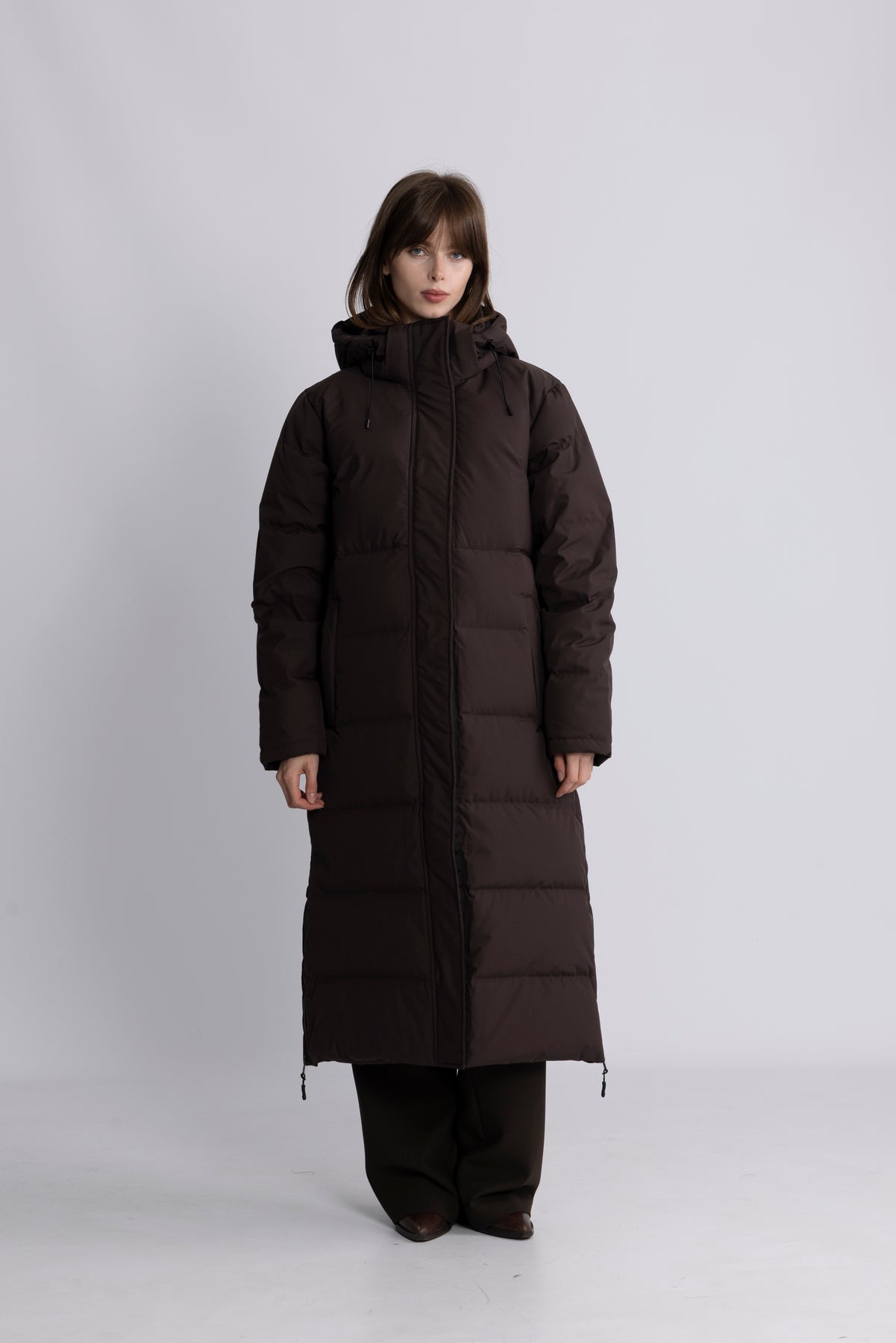 Ida Down Coat - Black Coffee