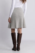 Sajeanne Skirt - Light Grey Mel.