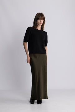 Yasanne Ss Knit Pullover - Black