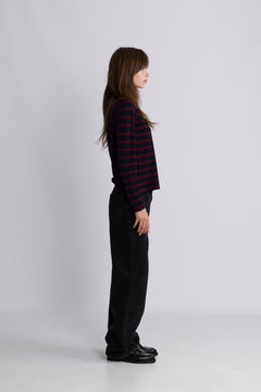 Reg Breton Striped Ls Pique Polo - Evening Blue