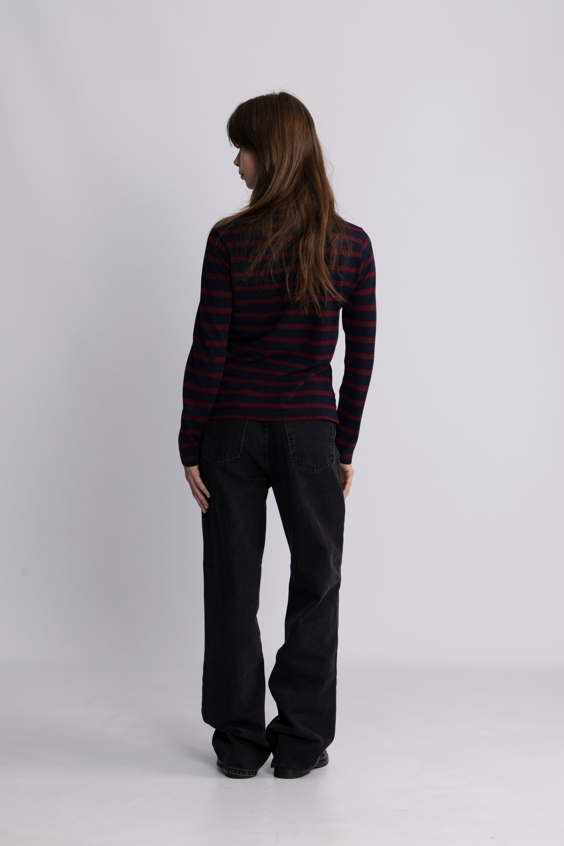 Reg Breton Striped Ls Pique Polo - Evening Blue