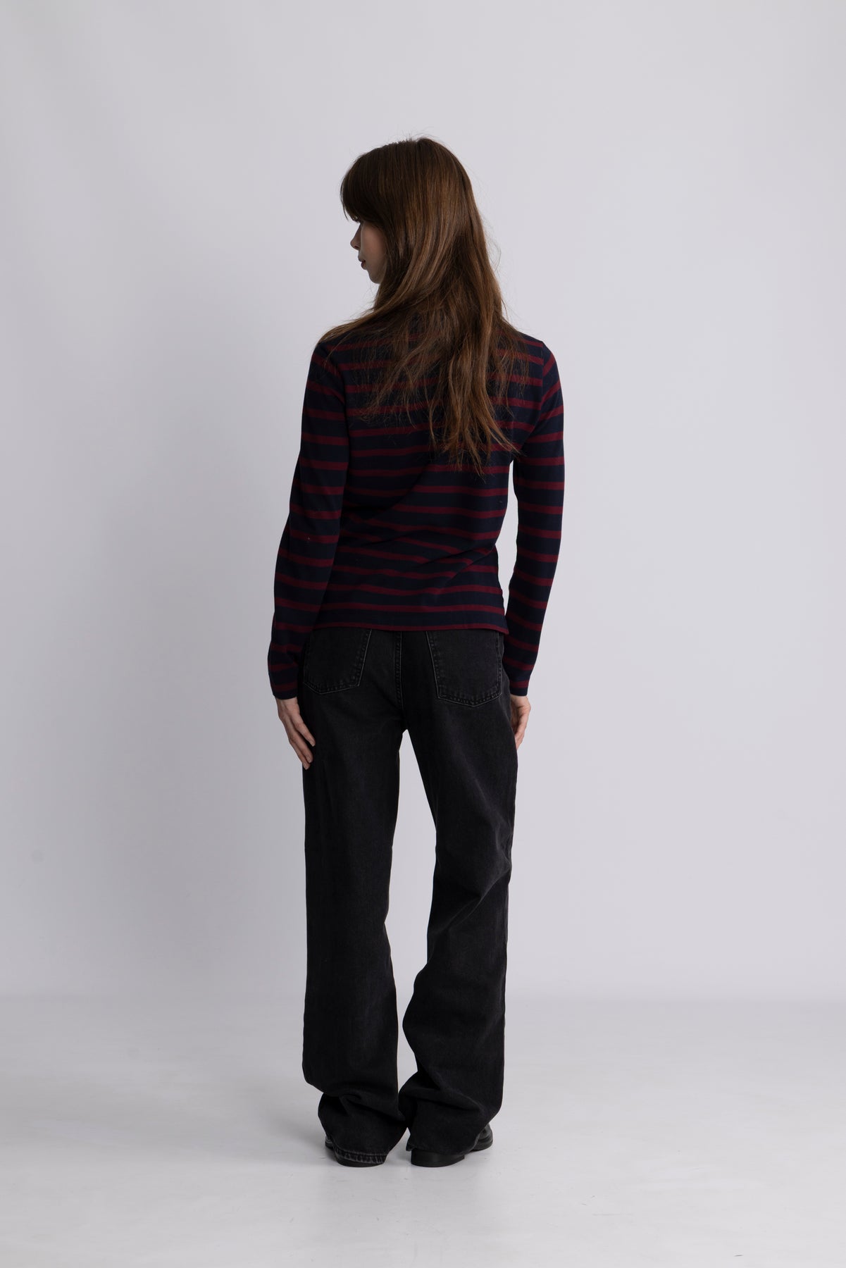 Reg Breton Striped Ls Pique Polo - Evening Blue