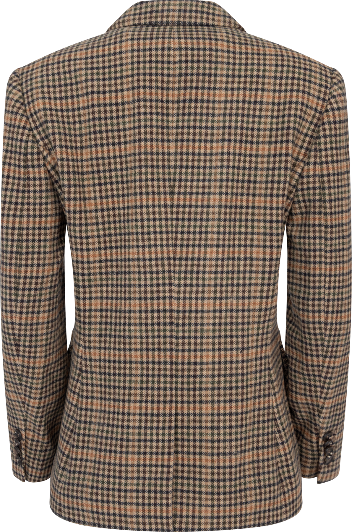 Reg Wool Houndstooth Blazer - Roasted Walnut