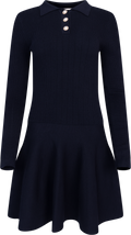 Aslaug Knit Mini Dress - Navy