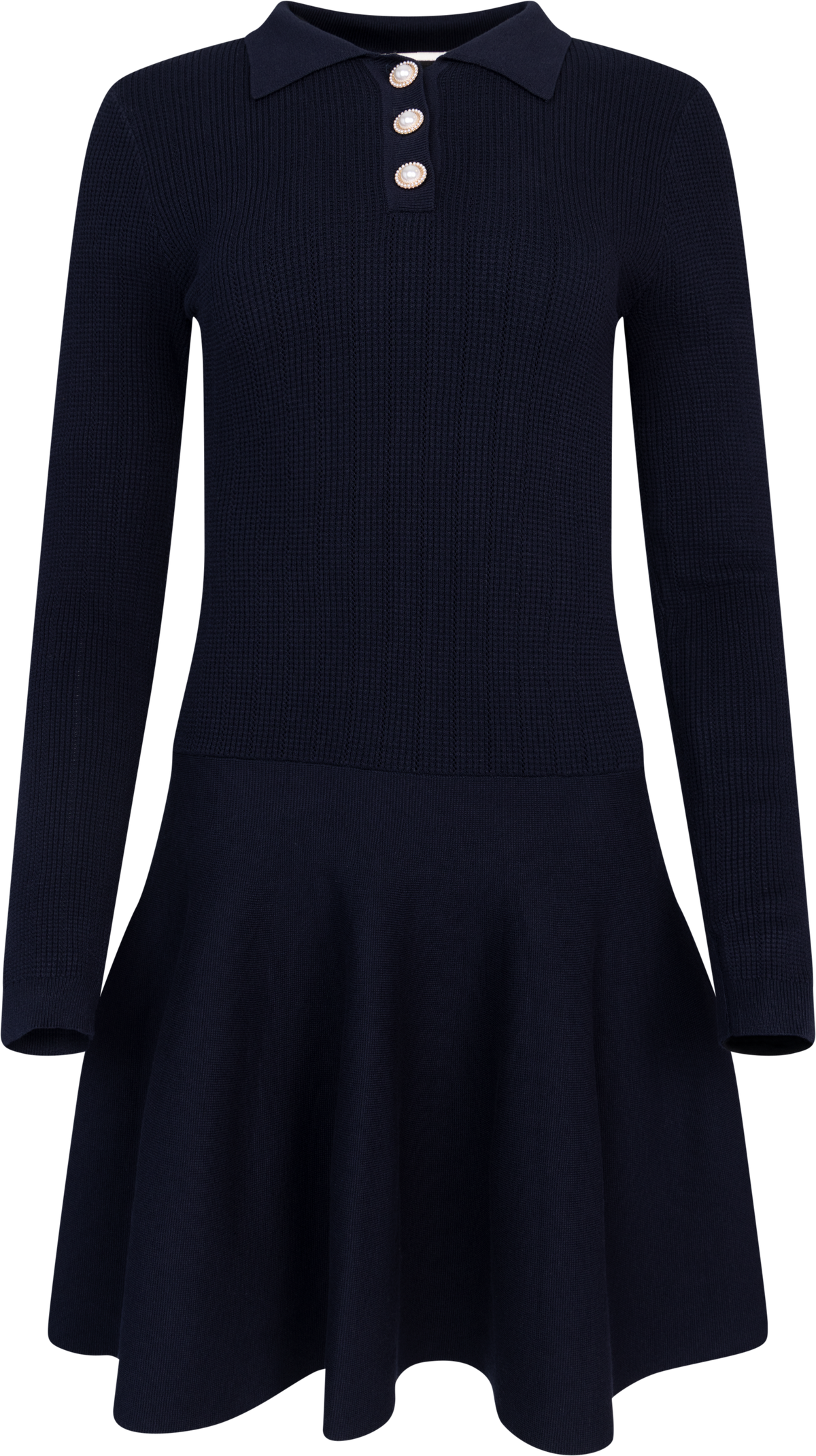 Aslaug Knit Mini Dress - Navy