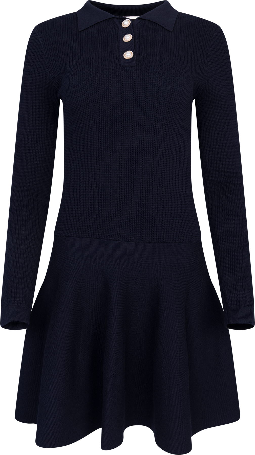 Aslaug Knit Mini Dress - Navy