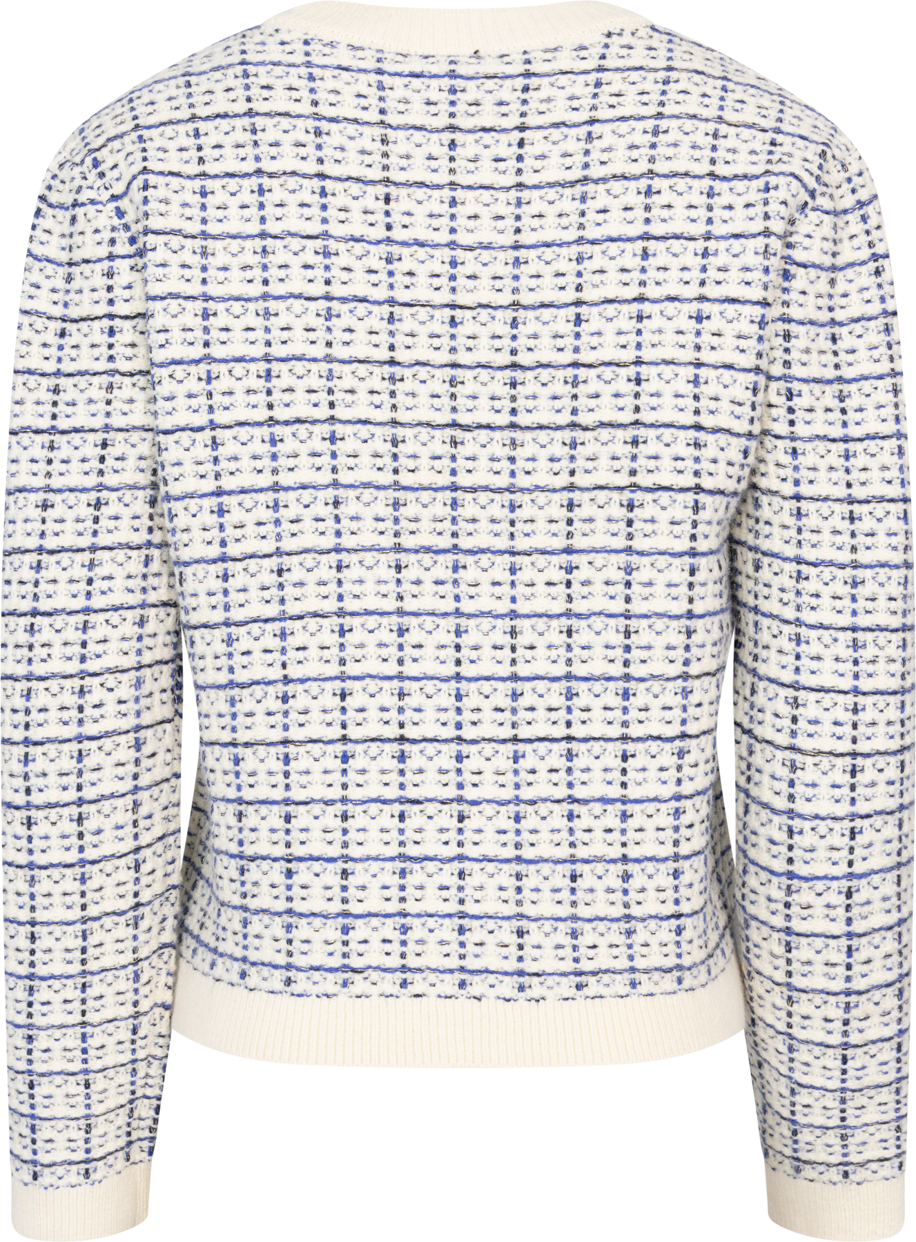 Yaslivia Ls Short Knit Cardigan - Birch Dazzling Blue