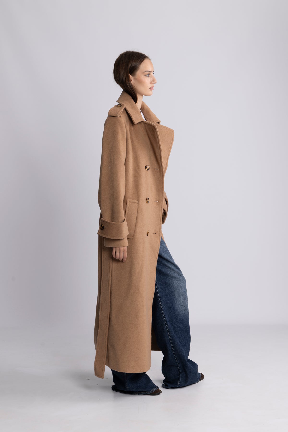Filippa Wool Maxi Coat - Camel