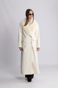 Isabella Wool Maxi Coat - Creme