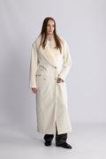 Isabella Wool Maxi Coat - Creme