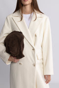 Isabella Wool Maxi Coat - Creme