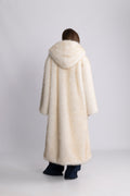 Astrid Faux Fur Coat - Creme